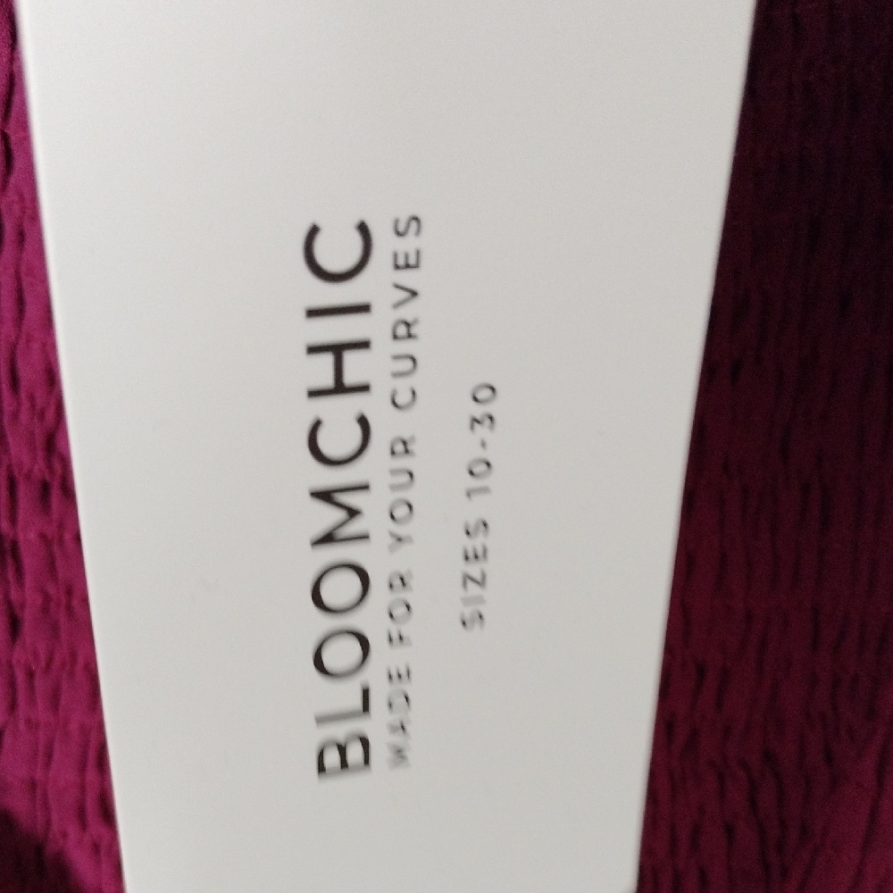 BloomChic Burgundy Ruffle Maxi Dress - Picture 2 of 3